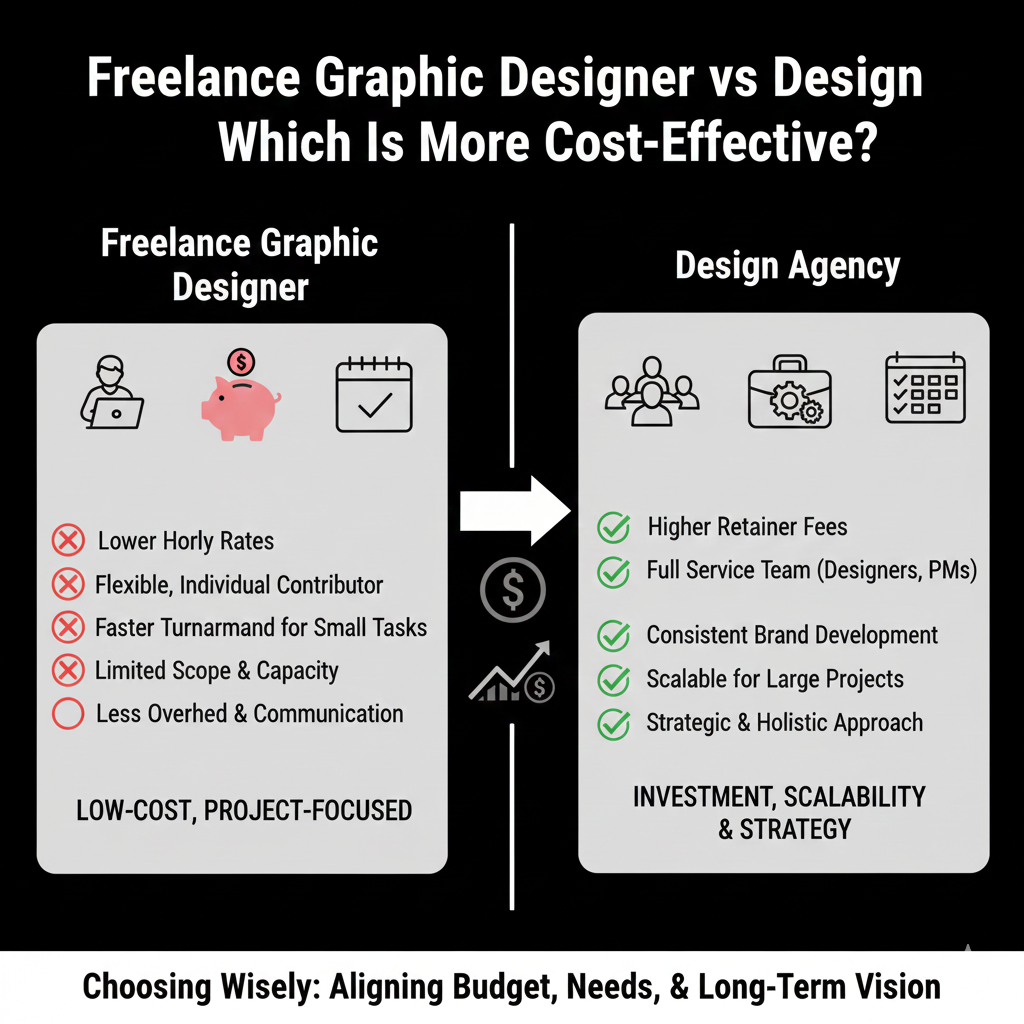 Freelance Graphic Designer vs Design Agency: Which Is More Cost-Effective?