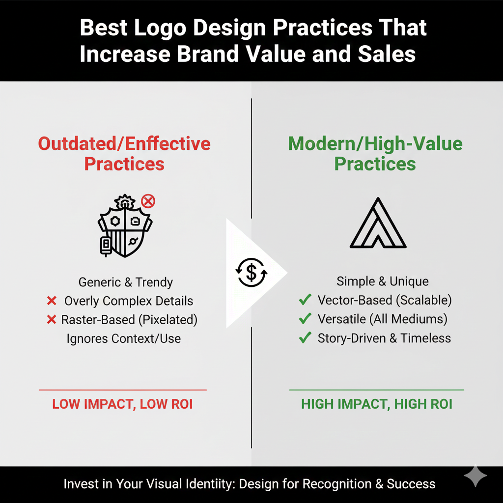 Best Logo Design Practices That Increase Brand Value and Sales
